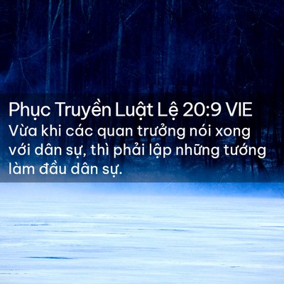 Picture 02 - Phục Truyền Luật Lệ 20:9 VIE - Vừa khi các quan trưởng nói xong với - Bible Verse Picture