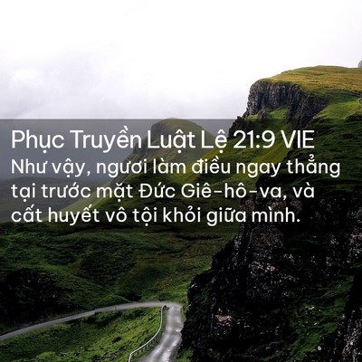 Picture 02 - Phục Truyền Luật Lệ 21:9 VIE - Như vậy, ngươi làm điều ngay thẳng - Bible Verse Picture