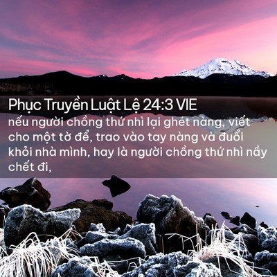 Picture 02 - Phục Truyền Luật Lệ 24:3 VIE - nếu người chồng thứ nhì lại ghét - Bible Verse Picture