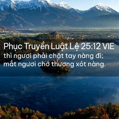 Picture 02 - Phục Truyền Luật Lệ 25:12 VIE - thì ngươi phải chặt tay nàng đi; mắt - Bible Verse Picture