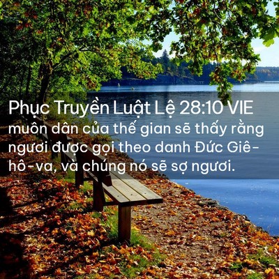Picture 02 - Phục Truyền Luật Lệ 28:10 VIE - muôn dân của thế gian sẽ thấy rằng - Bible Verse Picture