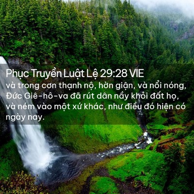 Picture 02 - Phục Truyền Luật Lệ 29:28 VIE - và trong cơn thạnh nộ, hờn giận, và - Bible Verse Picture
