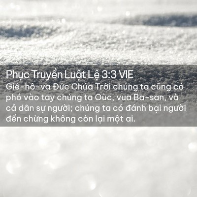 Picture 02 - Phục Truyền Luật Lệ 3:3 VIE - Giê-hô-va Đức Chúa Trời chúng ta cũng - Bible Verse Picture