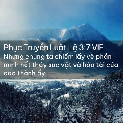 Picture 02 - Phục Truyền Luật Lệ 3:7 VIE - Nhưng chúng ta chiếm lấy về phần mình - Bible Verse Picture