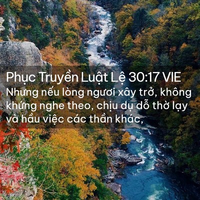 Picture 02 - Phục Truyền Luật Lệ 30:17 VIE - Nhưng nếu lòng ngươi xây trở, không - Bible Verse Picture