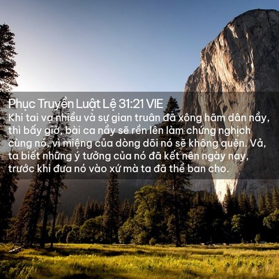 Picture 02 - Phục Truyền Luật Lệ 31:21 VIE - Khi tai vạ nhiều và sự gian truân đã - Bible Verse Picture