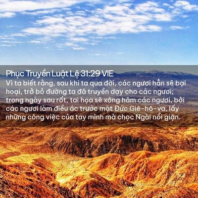 Picture 02 - Phục Truyền Luật Lệ 31:29 VIE - Vì ta biết rằng, sau khi ta qua đời, các - Bible Verse Picture