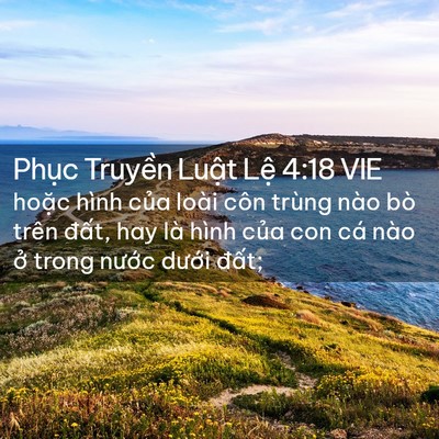 Picture 02 - Phục Truyền Luật Lệ 4:18 VIE - hoặc hình của loài côn trùng nào bò - Bible Verse Picture