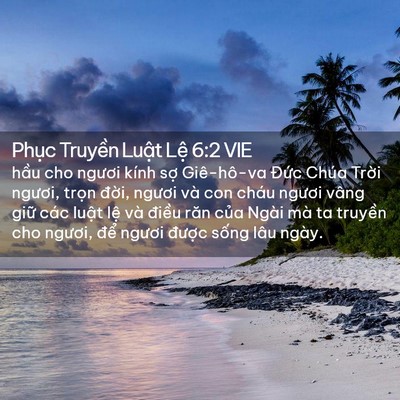 Picture 02 - Phục Truyền Luật Lệ 6:2 VIE - hầu cho ngươi kính sợ Giê-hô-va Đức - Bible Verse Picture