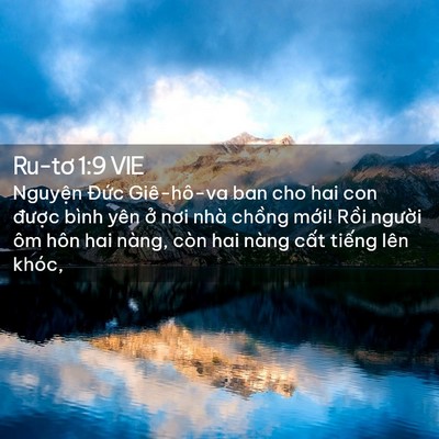 Picture 02 - Ru-tơ 1:9 VIE - Nguyện Đức Giê-hô-va ban cho hai con - Bible Verse Picture