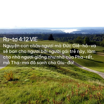 Picture 02 - Ru-tơ 4:12 VIE - Nguyện con cháu ngươi mà Đức Giê-hô-va - Bible Verse Picture