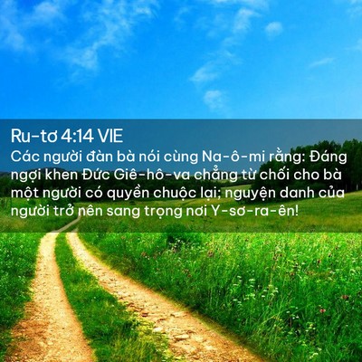 Picture 02 - Ru-tơ 4:14 VIE - Các người đàn bà nói cùng Na-ô-mi - Bible Verse Picture