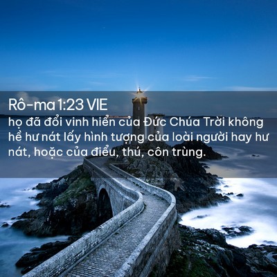 Picture 02 - Rô-ma 1:23 VIE - họ đã đổi vinh hiển của Đức Chúa - Bible Verse Picture