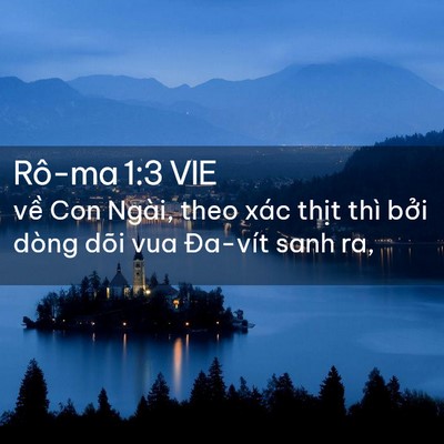 Picture 02 - Rô-ma 1:3 VIE - về Con Ngài, theo xác thịt thì bởi dòng - Bible Verse Picture