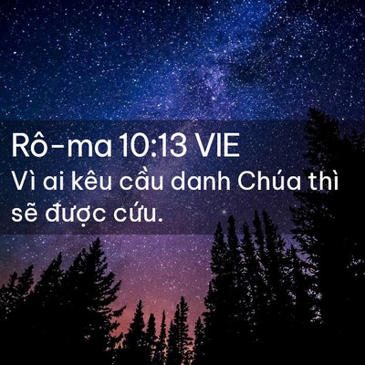 Picture 02 - Rô-ma 10:13 VIE - Vì ai kêu cầu danh Chúa thì sẽ được - Bible Verse Picture