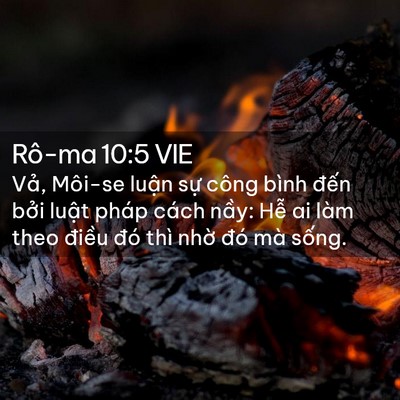 Picture 02 - Rô-ma 10:5 VIE - Vả, Môi-se luận sự công bình đến - Bible Verse Picture