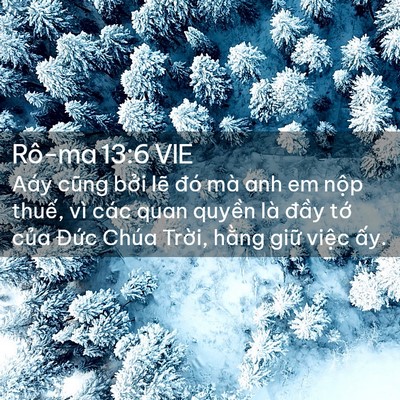 Picture 02 - Rô-ma 13:6 VIE - Aáy cũng bởi lẽ đó mà anh em nộp - Bible Verse Picture