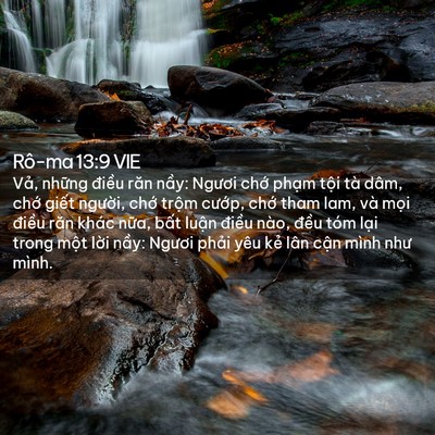 Picture 02 - Rô-ma 13:9 VIE - Vả, những điều răn nầy: Ngươi chớ - Bible Verse Picture