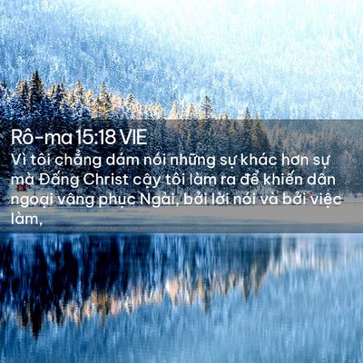 Picture 02 - Rô-ma 15:18 VIE - Vì tôi chẳng dám nói những sự khác - Bible Verse Picture