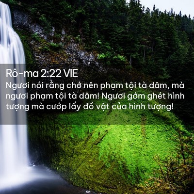 Picture 02 - Rô-ma 2:22 VIE - Ngươi nói rằng chớ nên phạm tội tà - Bible Verse Picture