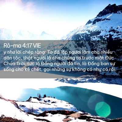Picture 02 - Rô-ma 4:17 VIE - y như lời chép rằng: Ta đã lập ngươi - Bible Verse Picture