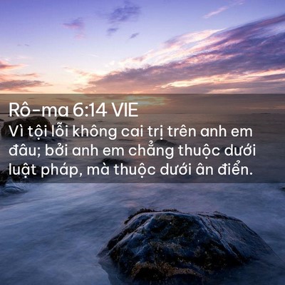 Picture 02 - Rô-ma 6:14 VIE - Vì tội lỗi không cai trị trên anh em - Bible Verse Picture