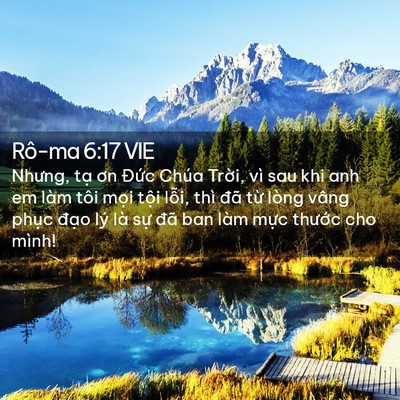 Picture 02 - Rô-ma 6:17 VIE - Nhưng, tạ ơn Đức Chúa Trời, vì sau khi - Bible Verse Picture
