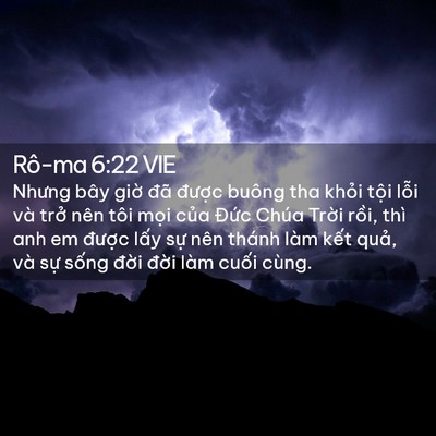 Picture 02 - Rô-ma 6:22 VIE - Nhưng bây giờ đã được buông tha khỏi - Bible Verse Picture