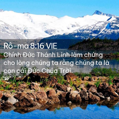 Picture 02 - Rô-ma 8:16 VIE - Chính Đức Thánh Linh làm chứng cho lòng - Bible Verse Picture