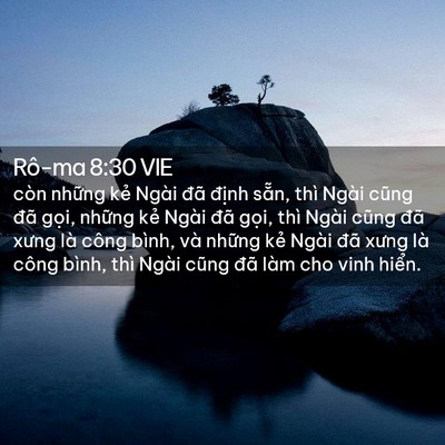 Picture 02 - Rô-ma 8:30 VIE - còn những kẻ Ngài đã định sẵn, thì - Bible Verse Picture