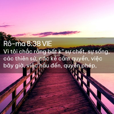 Picture 02 - Rô-ma 8:38 VIE - Vì tôi chắc rằng bất k” sự chết, - Bible Verse Picture