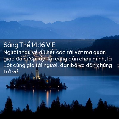 Picture 02 - Sáng Thế 14:16 VIE - Người thâu về đủ hết các tài vật - Bible Verse Picture