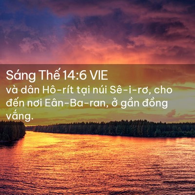 Picture 02 - Sáng Thế 14:6 VIE - và dân Hô-rít tại núi Sê-i-rơ, cho - Bible Verse Picture