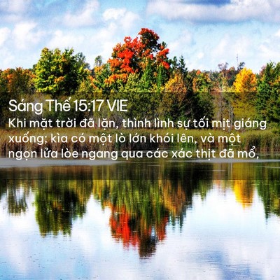 Picture 02 - Sáng Thế 15:17 VIE - Khi mặt trời đã lặn, thình lình sự - Bible Verse Picture