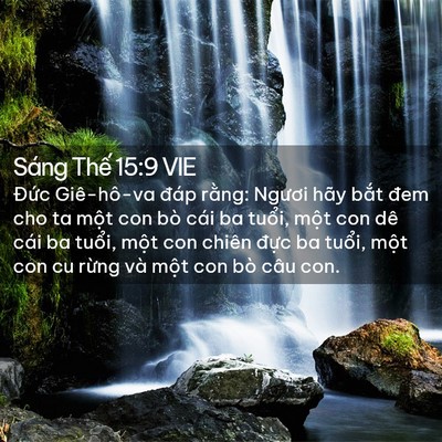 Picture 02 - Sáng Thế 15:9 VIE - Đức Giê-hô-va đáp rằng: Ngươi hãy - Bible Verse Picture