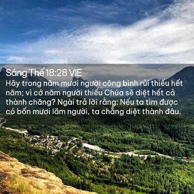 Picture 02 - Sáng Thế 18:28 VIE - Hãy trong năm mươi người công bình rủi - Bible Verse Picture