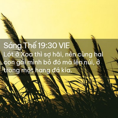 Picture 02 - Sáng Thế 19:30 VIE - Lót ở Xoa thì sợ hãi, nên cùng hai con - Bible Verse Picture
