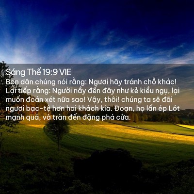 Picture 02 - Sáng Thế 19:9 VIE - Bọn dân chúng nói rằng: Ngươi hãy - Bible Verse Picture