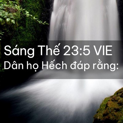 Picture 02 - Sáng Thế 23:5 VIE - Dân họ Hếch đáp - Bible Verse Picture
