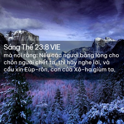 Picture 02 - Sáng Thế 23:8 VIE - mà nói rằng: Nếu các ngươi bằng lòng - Bible Verse Picture