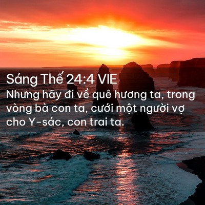 Picture 02 - Sáng Thế 24:4 VIE - Nhưng hãy đi về quê hương ta, trong vòng - Bible Verse Picture