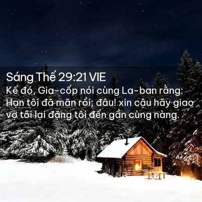 Picture 02 - Sáng Thế 29:21 VIE - Kế đó, Gia-cốp nói cùng La-ban rằng: - Bible Verse Picture