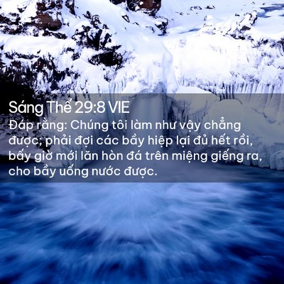 Picture 02 - Sáng Thế 29:8 VIE - Đáp rằng: Chúng tôi làm như vậy chẳng - Bible Verse Picture