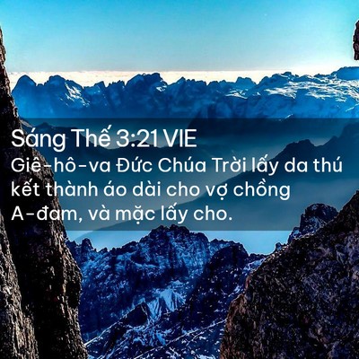 Picture 02 - Sáng Thế 3:21 VIE - Giê-hô-va Đức Chúa Trời lấy da thú - Bible Verse Picture