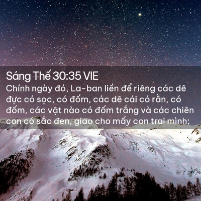 Picture 02 - Sáng Thế 30:35 VIE - Chính ngày đó, La-ban liền để riêng - Bible Verse Picture