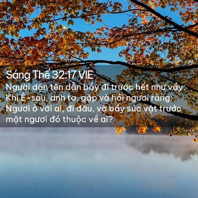 Picture 02 - Sáng Thế 32:17 VIE - Người dặn tên dẫn bầy đi trước - Bible Verse Picture