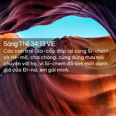 Picture 02 - Sáng Thế 34:13 VIE - Các con trai Gia-cốp đáp lại cùng Si-chem - Bible Verse Picture