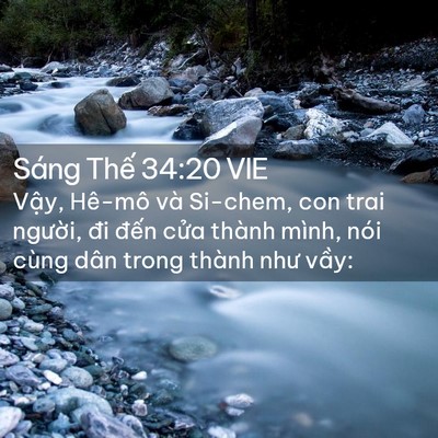Picture 02 - Sáng Thế 34:20 VIE - Vậy, Hê-mô và Si-chem, con trai người, - Bible Verse Picture