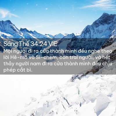Picture 02 - Sáng Thế 34:24 VIE - Mọi người đi ra cửa thành mình đều - Bible Verse Picture