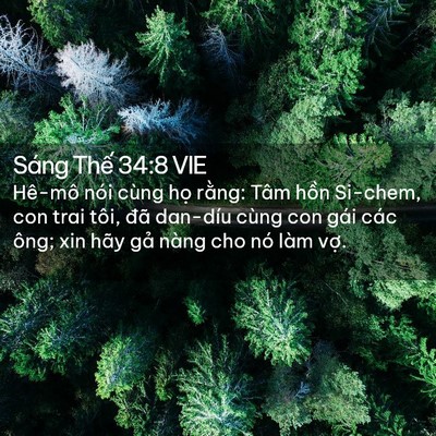 Picture 02 - Sáng Thế 34:8 VIE - Hê-mô nói cùng họ rằng: Tâm hồn - Bible Verse Picture